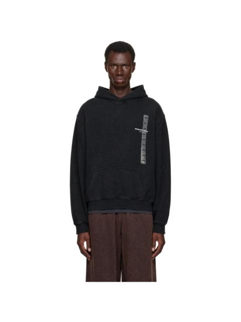 Alexander Wang Black Printed Flasher Graphic Hoodie
