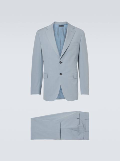 Brioni Trevi cotton and silk-blend suit