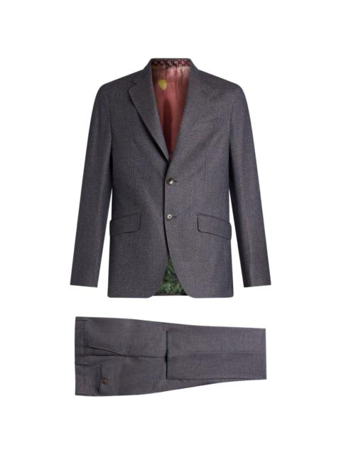 wool two-piece single-breasted suit