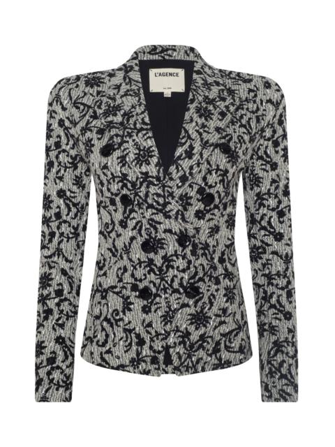 Bethany Flocked Tweed Blazer