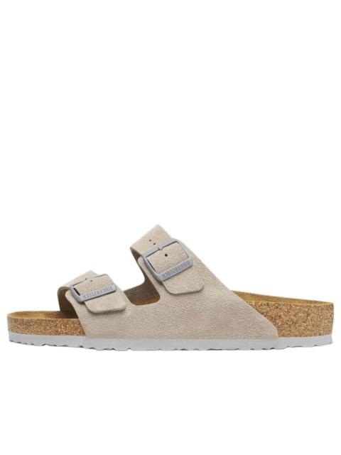 BIRKENSTOCK Birkenstock Arizona Suede Leather Sandals 'Stone Coin' 1027749