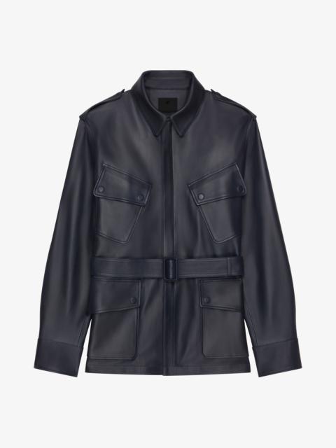 Givenchy MULTI-POCKET JACKET IN LEATHER