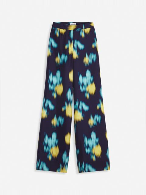 PRINTED WIDE LEG PANTS