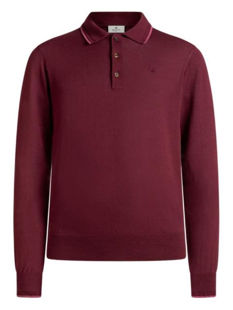 Etro pegaso-embroidery polo shirt