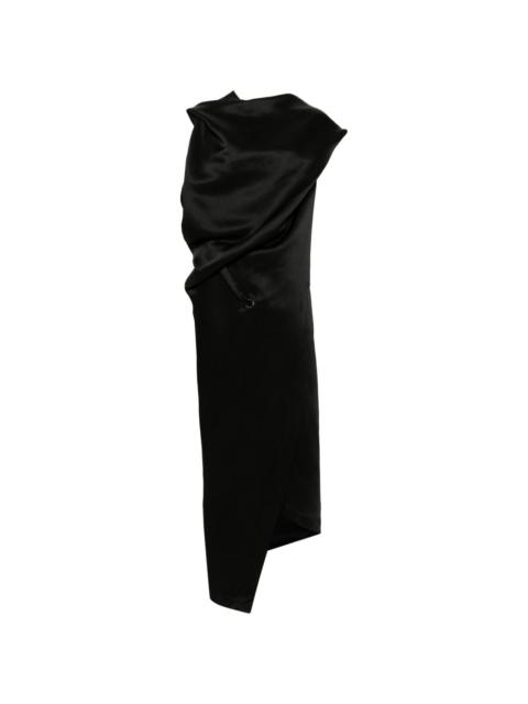 ISSEY MIYAKE Enveloping asymmetric maxi dress