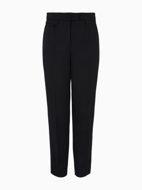 Straight trousers in virgin wool