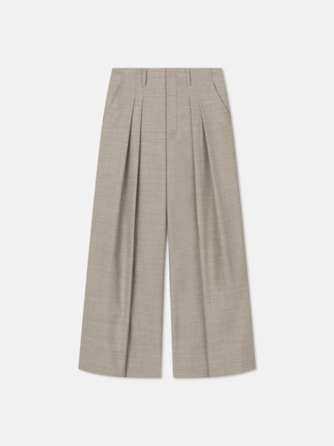 Nanushka Pleated Twill Suiting Wide-Leg Pants