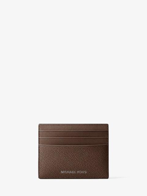 MICHAEL KORS Cooper Pebbled Leather Card Case
