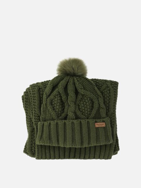 Barbour "RIDLEY" BEANIE AND SCARF SET