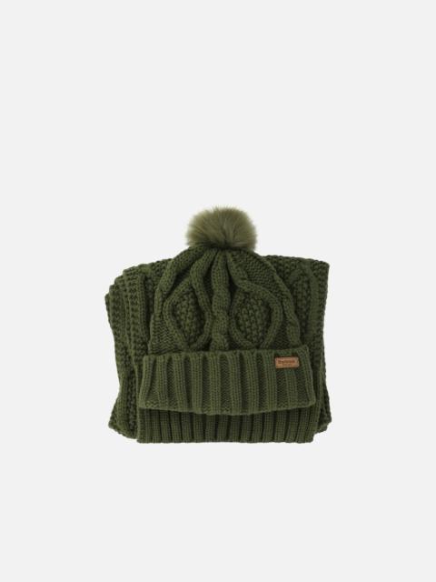 Barbour "RIDLEY" BEANIE AND SCARF SET