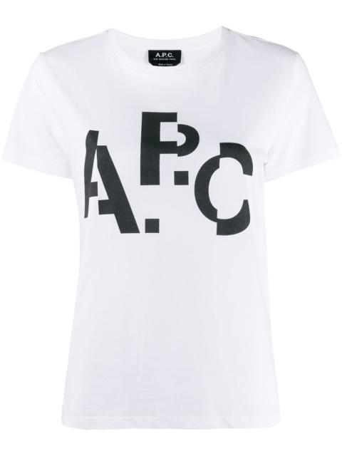 A.P.C. logo print T-shirt