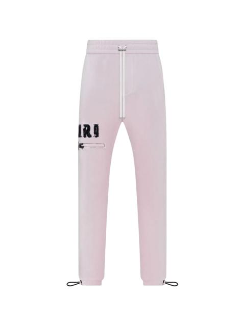 AMIRI MA Bar Applique Sweatpants "Silver / Pink" SS23MJL011 379