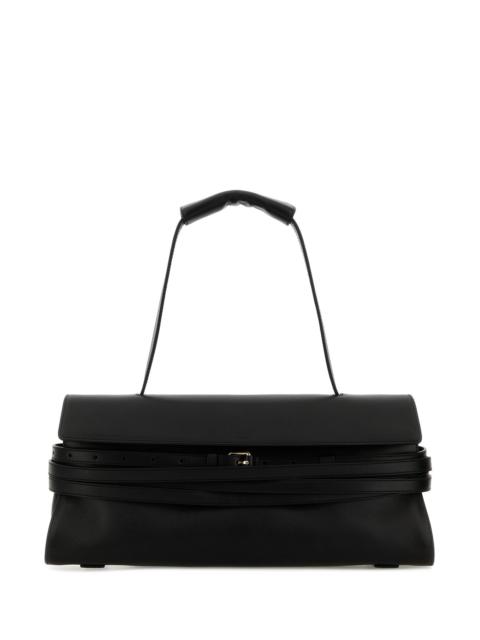 Moschino Black nappa leather shoulder bag