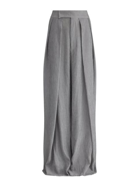 MATICEVSKI Hello Sailor Crinkle Crepe Wide-Leg Pants plaid