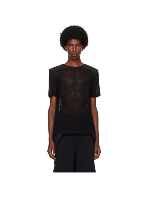 OLLY SHINDER Black Net T-Shirt