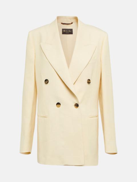 Aurora linen-blend blazer