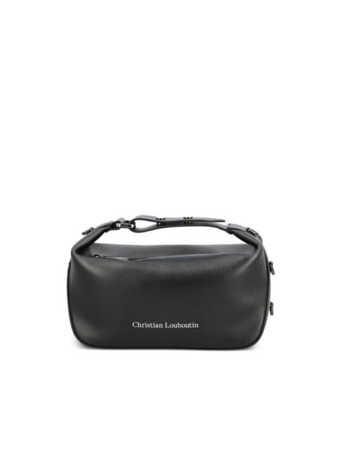 Christian Louboutin logo-print leather clutch bag