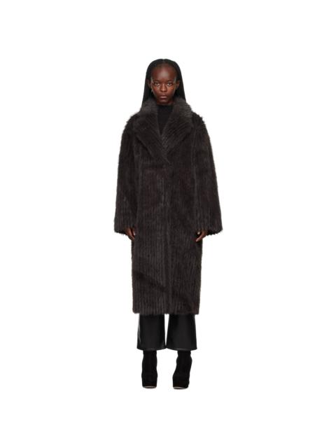 Brown Genevieve Faux-Fur Coat