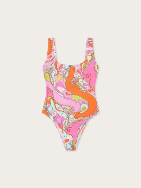 PUCCI ORCHIDEE PRINT ONE-PIECE SWIMSUIT