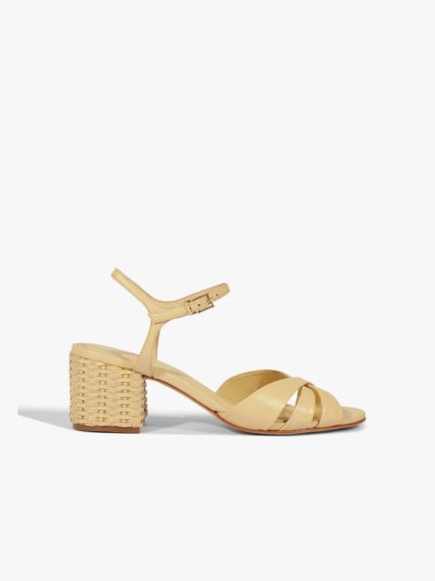 SCHUTZ Keefa Mid Block Leather Sandal