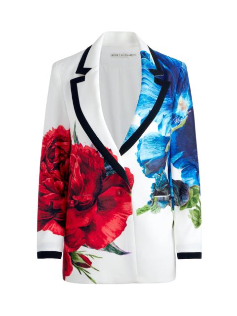 Alice + Olivia DENNY NOTCH COLLAR BOYFRIEND BLAZER