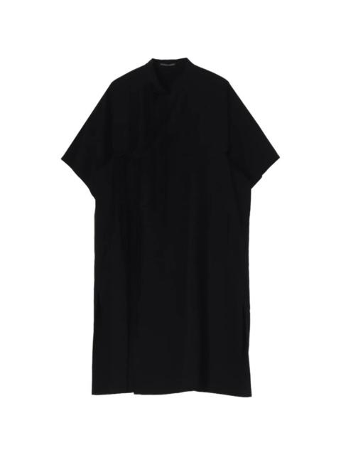 Yohji Yamamoto tie-neck shirt