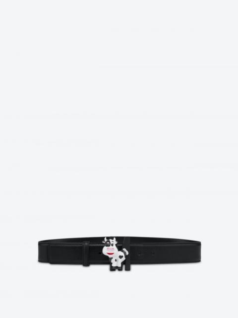 Moschino M BABY COW CALFSKIN BELT
