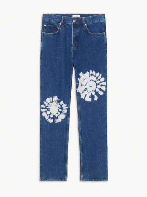 Sandro Straight-cut tie-dye jeans