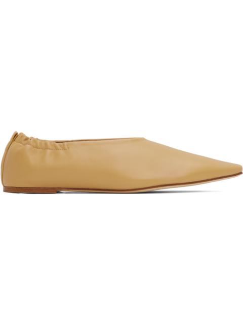 JOSEPH Tan Pointy Ballerina Flats