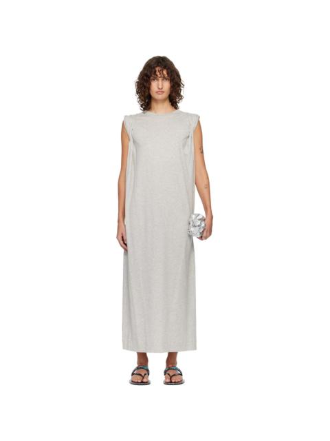 Dries Van Noten Gray Loose T-shirt Maxi Dress