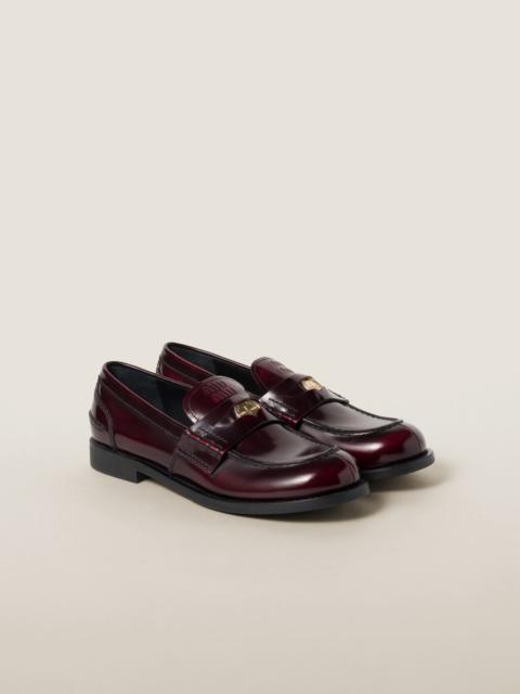 Leather loafers