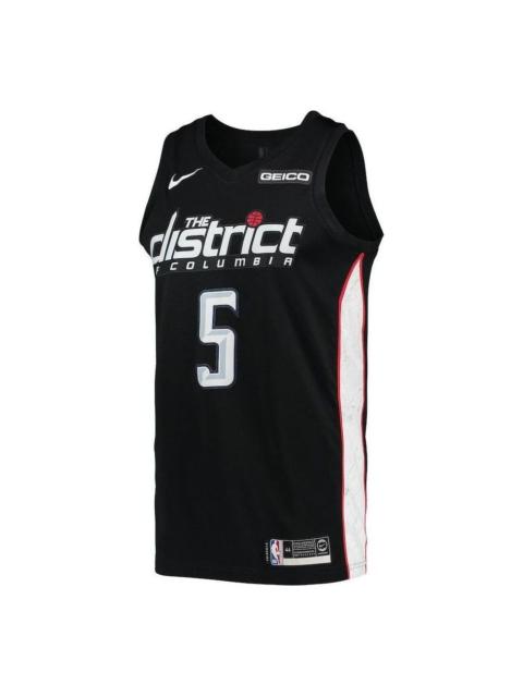 Nike Nike NBA Wall Washington Wizard Jersey 'Black White' AJ4651-010