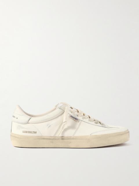 Golden Goose Soul-Star Distressed Leather Sneakers
