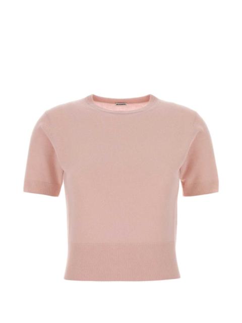 Jil Sander pink knitted T-shirt