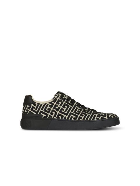 Monogram jacquard B-Court sneakers