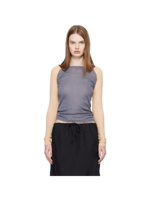 BASERANGE Blue & Yellow Gene Long Sleeve T-shirt