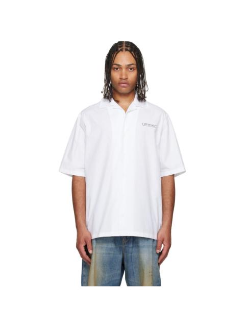 Off-White White Circle Off Bowling Shirt
