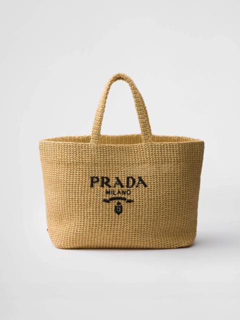 Prada Woven fabric tote bag