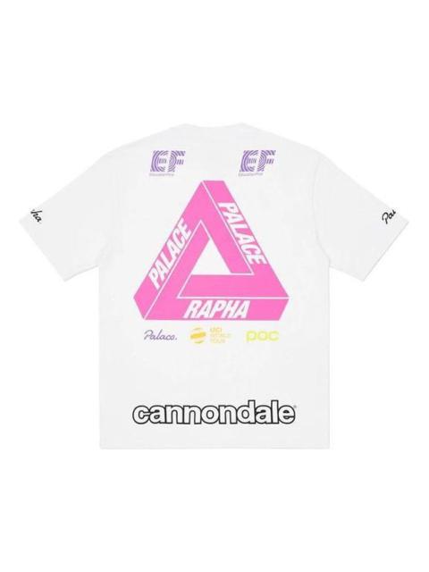 PALACE PALACE  Rapha Crossover Off Bike Alphabet Logo Round Neck Short Sleeve Unisex White P19TS323