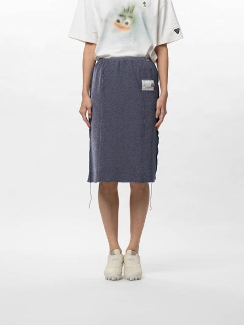 Maison MIHARAYASUHIRO Inside-Out Glitter Knit Skirt