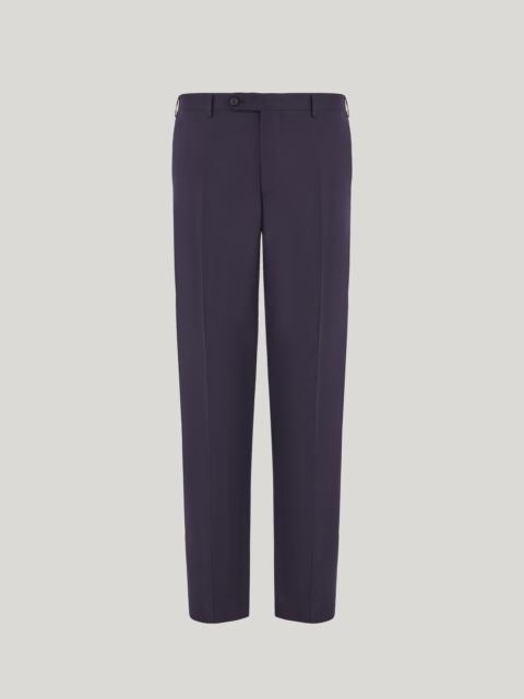 Canali NAVY BLUE 180’S WOOL REGULAR-FIT PANTS