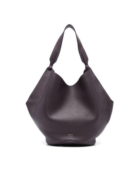 medium Lotus leather tote bag