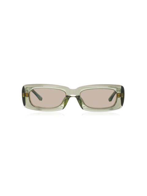 THE ATTICO Mini Marfa Square-Frame Acetate Sunglasses grey