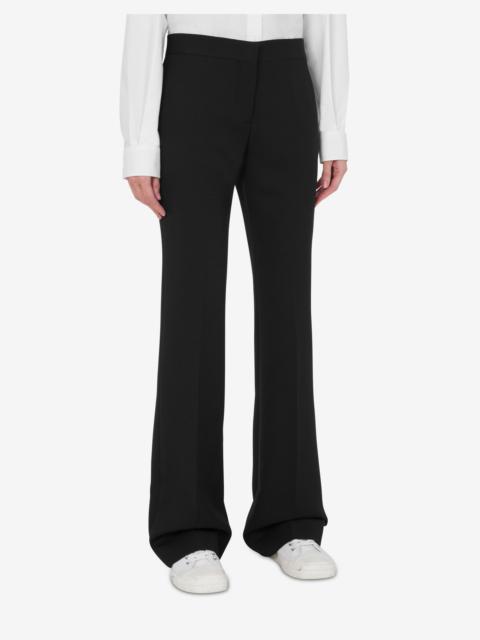 Moschino DIAGONAL WOOL-BLEND AND NYLON PANTS