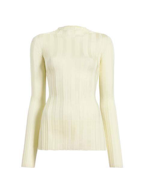 KHAITE Cosette Cashmere Top yellow