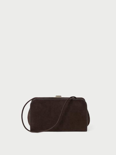 LOEFFLER RANDALL Zella Brown Suede Clutch