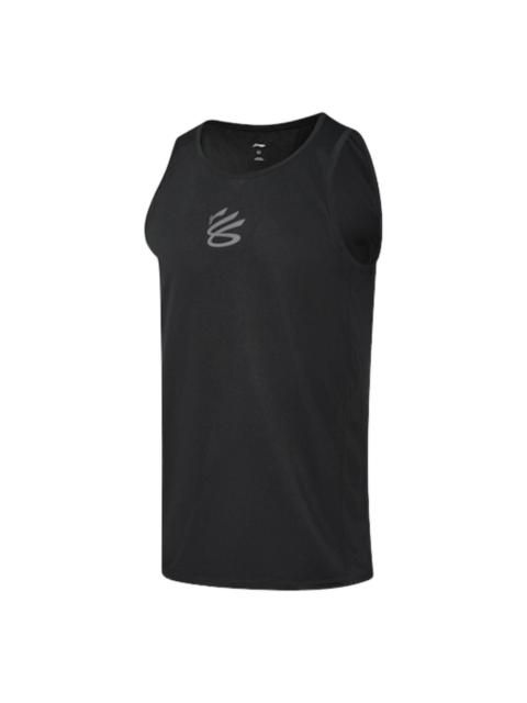 Li-Ning Li-Ning x Curry China Tour Tank Top 'Black' AVSW197-4