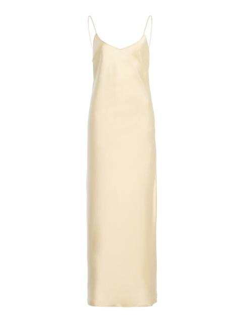 Another Tomorrow Satin Gown yellow