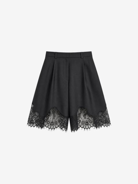 The Frankie Shop Lido Lace Bermuda Shorts - Dark Grey
