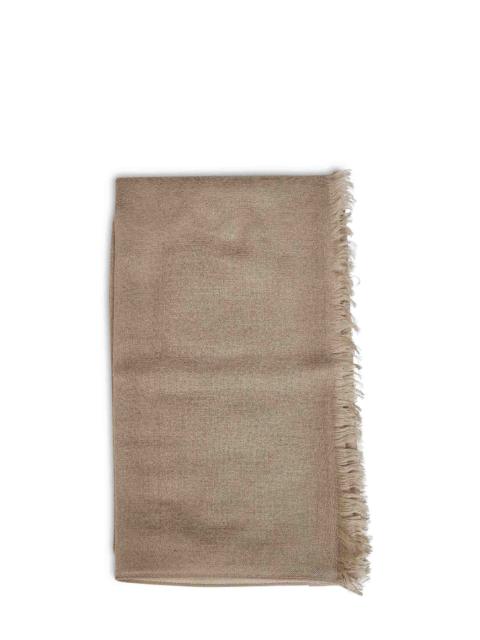 Brunello Cucinelli Brown cashmere and silk scarf